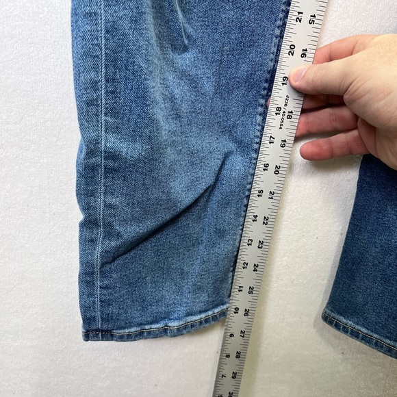 American Eagle Mom Jean Denim Jeans Womens 6 Blue Stretch 90s loose Cute 2205 - Picture 7 of 11